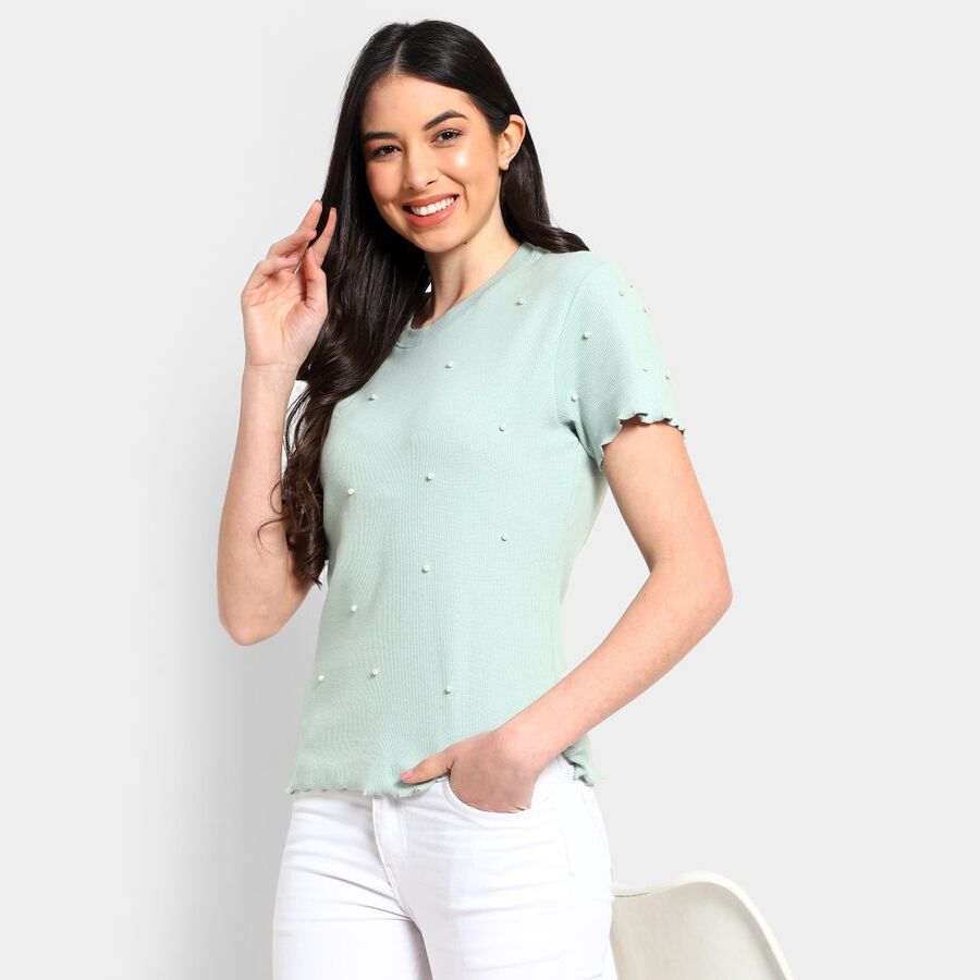 Ladies' Top, Light Green, large image number null